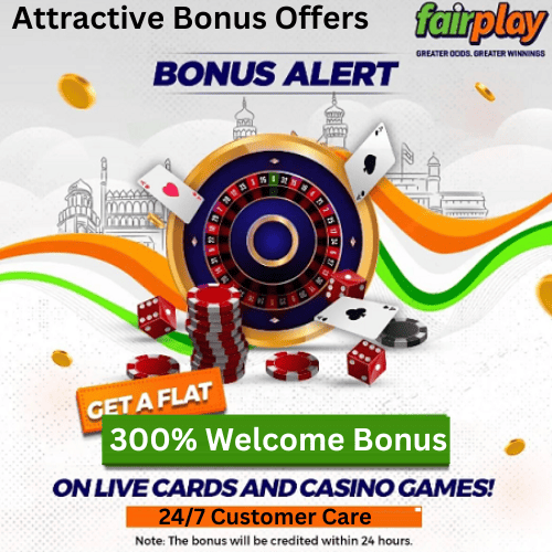 Fairplay.in Bonus: Welcome 300% Bonus